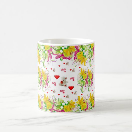 Saint Valentin Teddy Bear Mugs (Centre)