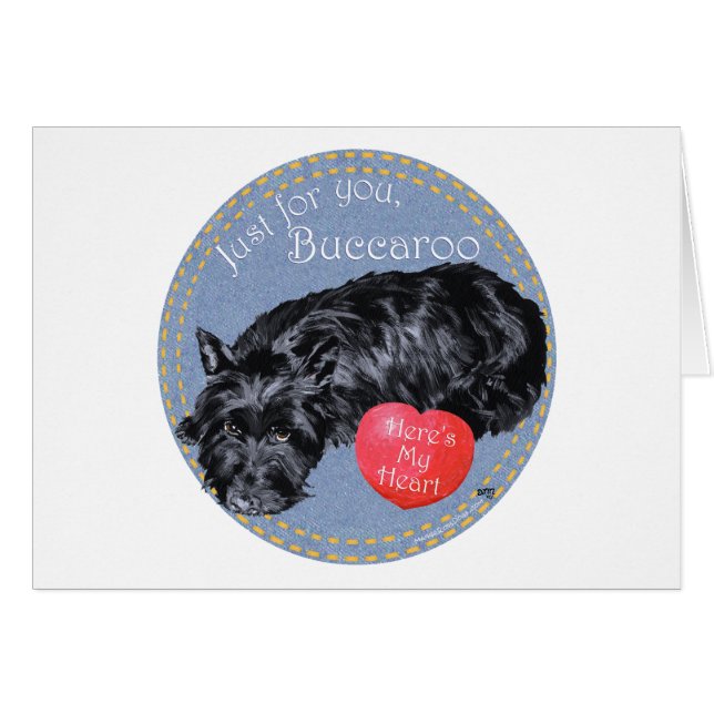 Saint-Valentin Terrier Écossais (Devant horizontal)