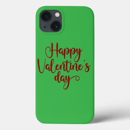 Saint Valentin Texte iPhone 13 Coque (Verso)