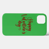 Saint Valentin Texte iPhone 13 Coque (Verso (horizontal))