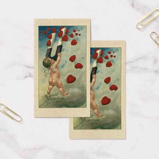 Saint-Valentin vintage, Chérubin avec des cœurs ai (Bureau)