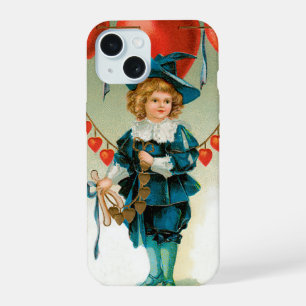 Saint-Valentin vintage, garçon victorien avec des