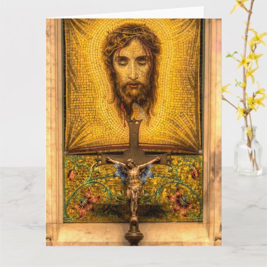 Saint Veronica's Veil St Patrick's Cathedral New Y Kaart (Gele Bloem)