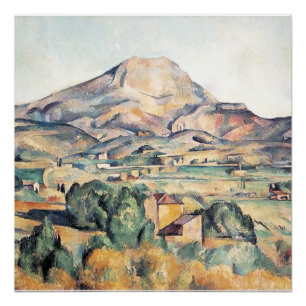 Saint-Victoire Barnes Mountain Paul Cezanne Perfect Poster