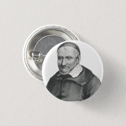 Saint Vincent de Paul Ronde Button 3,2 Cm (Voorkant /achterkant)