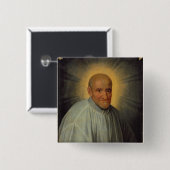Saint Vincent de Paul Vierkante Button 5,1 Cm (Voorkant /achterkant)