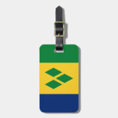 Saint Vincent en de Grenadines Flag Vincy Bagagelabel (Voorkant verticaal)