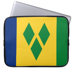 Saint Vincent en de Grenadines Flag Vincy Laptop Sleeve