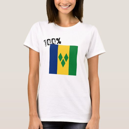 Saint Vincent en de Grenadines Flag Vincy T-shirt (Voorkant)