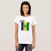 Saint Vincent en de Grenadines Flag Vincy T-shirt (Voorkant volledig)