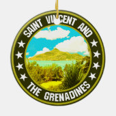 Saint Vincent en de Grenadines Keramisch Ornament (Achterkant)