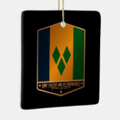 Saint Vincent en de Grenadines Keramisch Ornament (Rechts)