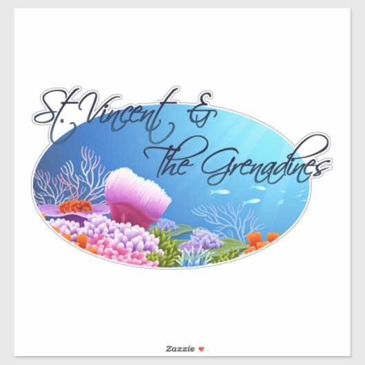 Saint Vincent en de Grenadines Sticker (Vel)