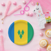 Saint Vincent en de Grenadines vlag Papieren Bordje (Feest)