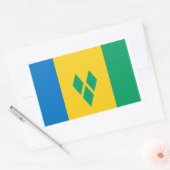 Saint Vincent en de Grenadines Vlag Sticker (Envelop)