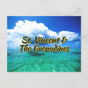 Saint Vincent en de zee van Grenadines Briefkaart