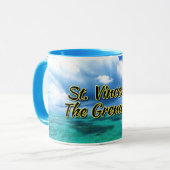Saint Vincent en de zee van Grenadines Mok (Voorkant links)