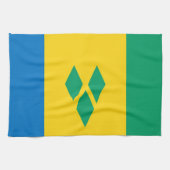 saint Vincent et serviette de drapeau de pays de (Horizontal)