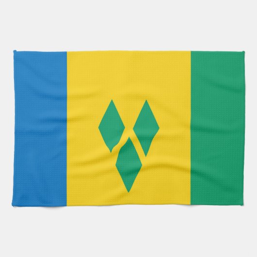 saint Vincent et serviette de drapeau de pays de (Horizontal)
