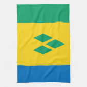 saint Vincent et serviette de drapeau de pays de (Vertical)