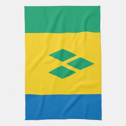 saint Vincent et serviette de drapeau de pays de (Vertical)
