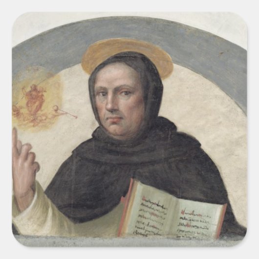 Saint Vincent Ferrer (fresco) Vierkante Sticker (Voorkant)