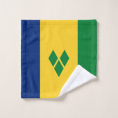 Saint Vincent Flag Bad Handdoek (Wasdoekje)