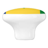 Saint Vincent Flag Keramische Knop (Zijkant)