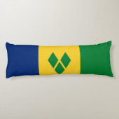 Saint Vincent Flag Lichaamskussen (Achterkant)