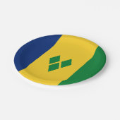 Saint Vincent Flag Papieren Bordje (Gekanteld)