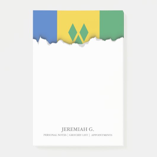 Saint Vincent Flag Post-it® Notes (Voorkant)