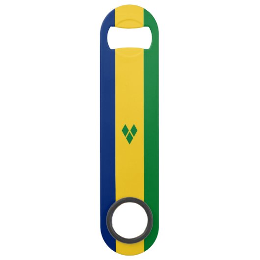 Saint Vincent Flag Speed Flessenopener (Voorkant)