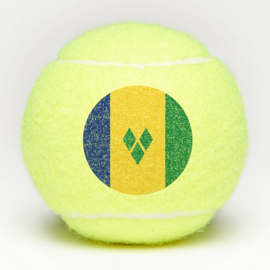 Saint Vincent Flag Tennisballen (Voorkant)