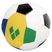Saint Vincent Flag Voetbal (Drie kwart)