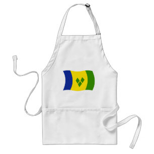 Saint Vincent Grenadines Vlag Schort