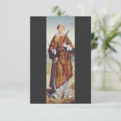 Saint Vincent of Saragossa Bedankkaart (Staand voorkant)