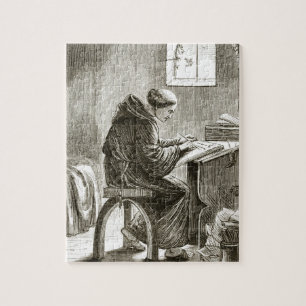 Saint Vincent schrijft in zijn cel bij Ferins, van Legpuzzel
