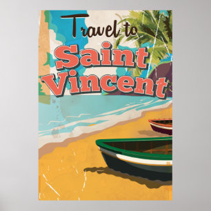 Saint Vincent vintage-poster. Poster