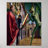 Saint Wolfgang en de duivel van Michael Pacher Poster (Voorkant)