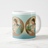 Sainte Agnès de Rome (BK 006) Mug géant (Devant droit)