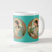 Sainte Agnès de Rome (BK 006) Mug géant (Devant droit)