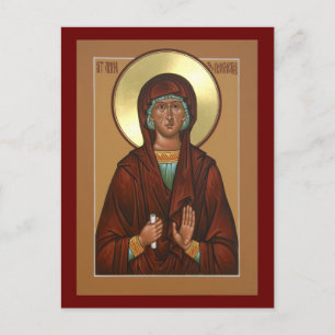 Sainte Anna la Prophétiesse Icon Carte de prière