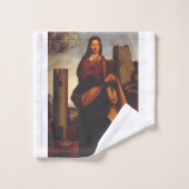 Sainte-Barbe Icône Sacrée Art Graphique (Gant de toilette)
