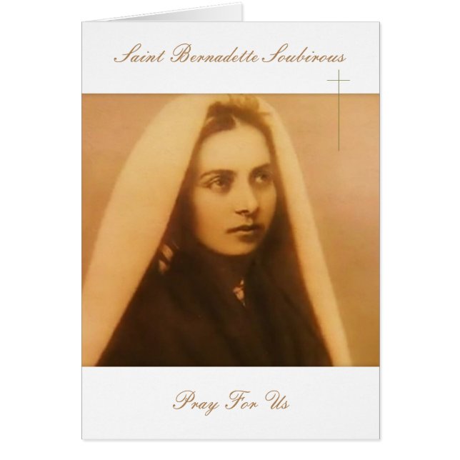 Sainte Bernadette Prière Soubireuse Pour Nous (Devant)