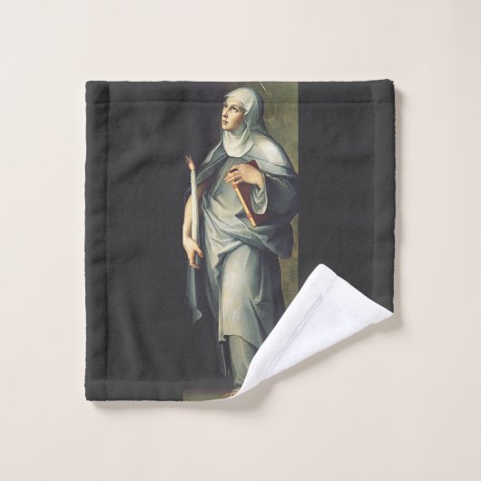 Sainte Brigitte de Suède Mystique médiévale (Gant de toilette)
