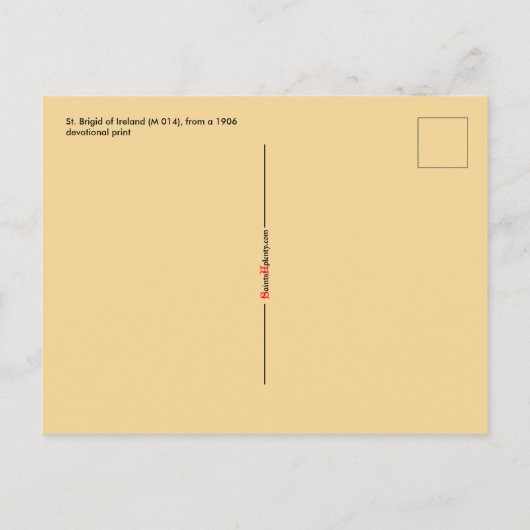 Sainte Brigitte d'Irlande (M 014) Carte postale (Dos)