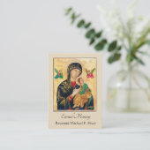 Sainte carte des funérailles byzantines de l'Est (Debout devant)