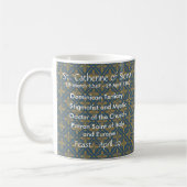 Sainte Catherine de Sienne (BK 19) Mug de café 1.1 (Gauche)