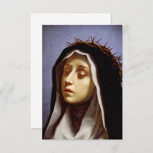 Sainte Catherine de Sienne Invitation (Devant / Derrière)