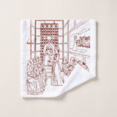 Sainte Catherine disputant avec des érudits par Ma (Gant de toilette)